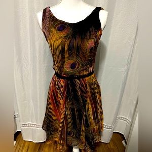 Peacock Flowy dress size M